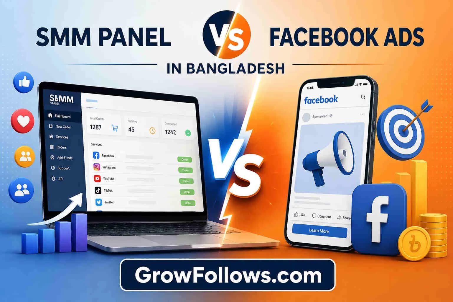 SMM Panel vs Facebook Ads in Bangladesh: Which Option Delivers Better Results?